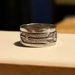 Vintage 925 Sterling Silver Band Ring Unisex